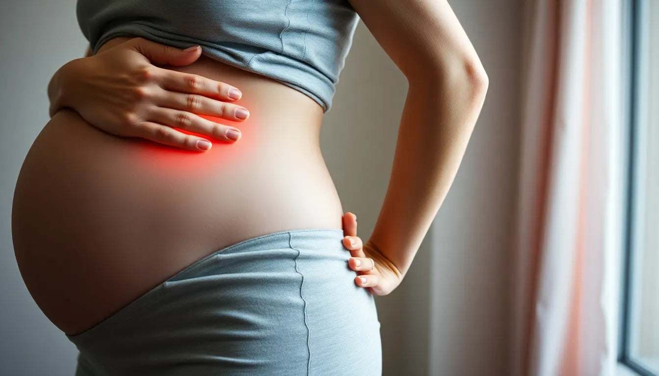 Schwangerschaftsfreundliche Übungen für Leser mit Rückenschmerzen - Illustration