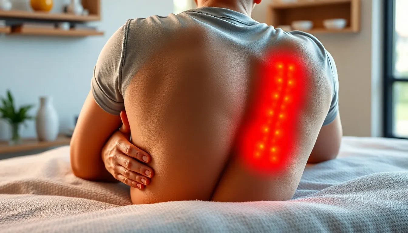 Massage gegen rückenschmerzen: entspannung und linderung in einem - Illustration