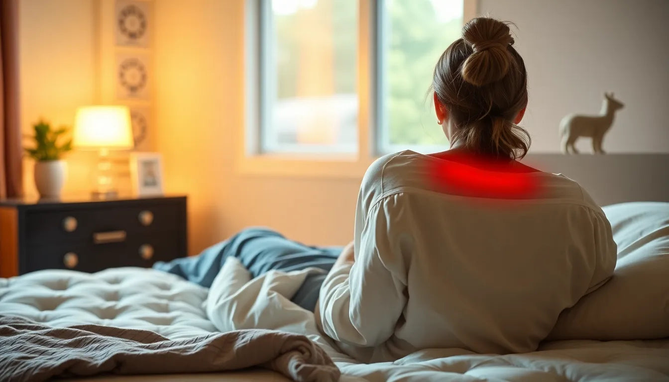 Entspannt aufwachen: Tipps gegen morgendliche Rückenschmerzen - Illustration