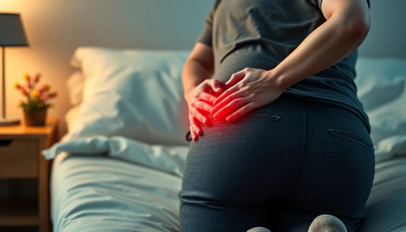 Entspannt schlafen trotz hüftschmerzen: Tipps und Lösungen - Illustration