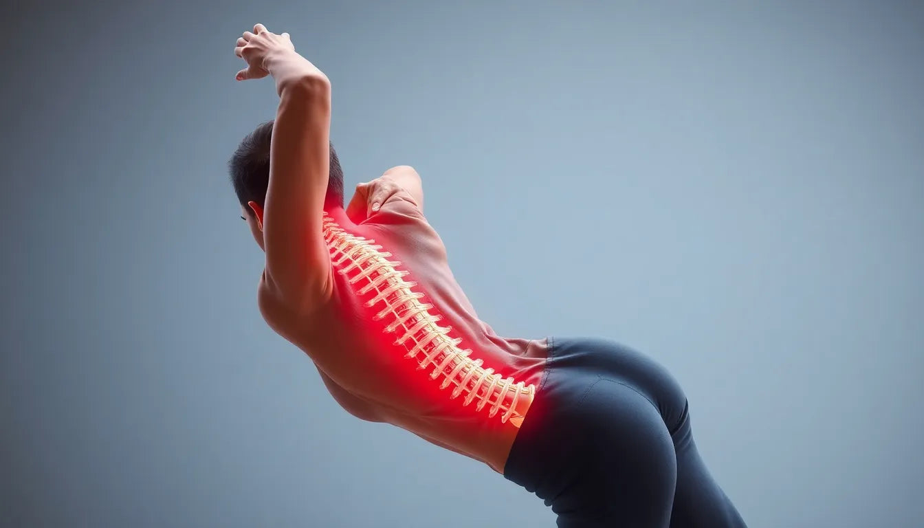 Linderung bei Bandscheibenvorfall: effektive Übungen für die LWS - Illustration