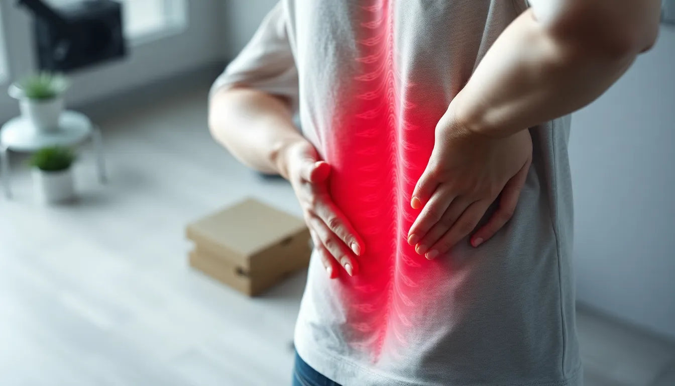 Brennende Schmerzen im unteren Rücken: Ursachen erkennen und lindern - Illustration