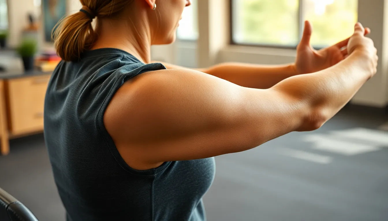 Übungsleser aufgepasst: armdehnübungen für mehr Flexibilität und weniger Schmerzen - Illustration