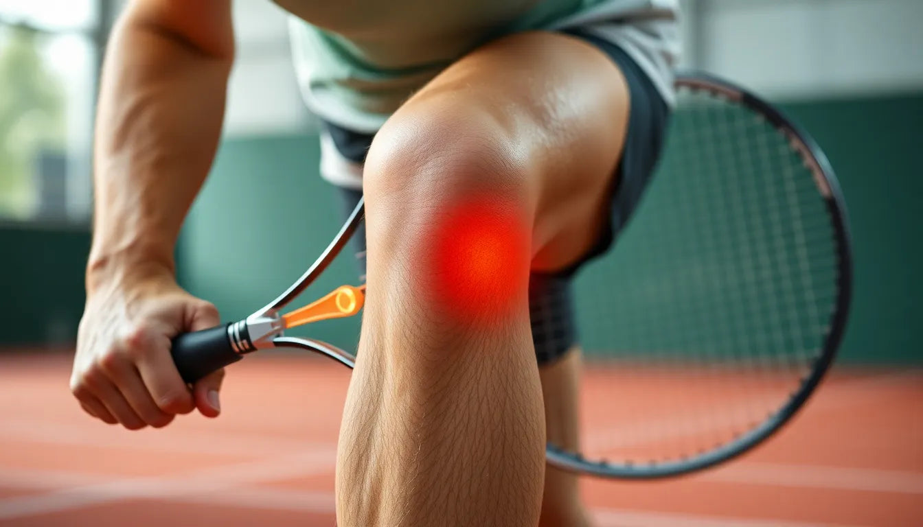 Übungsleser: effektive übungen für tennisalbue schmerzfreiheit - Illustration