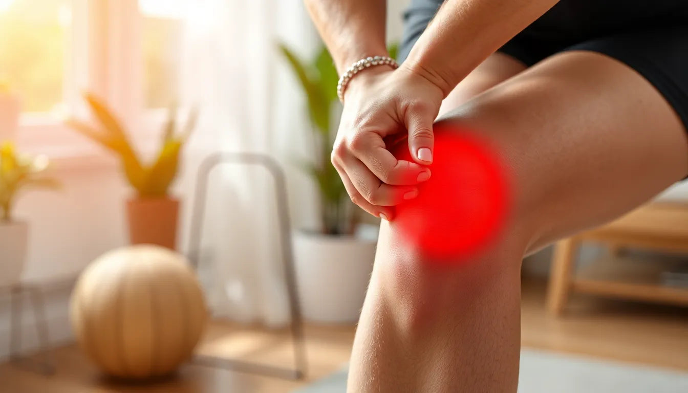 Übungsleser entdecken effektive udstrækningsøvelser für knieschmerzen - Illustration