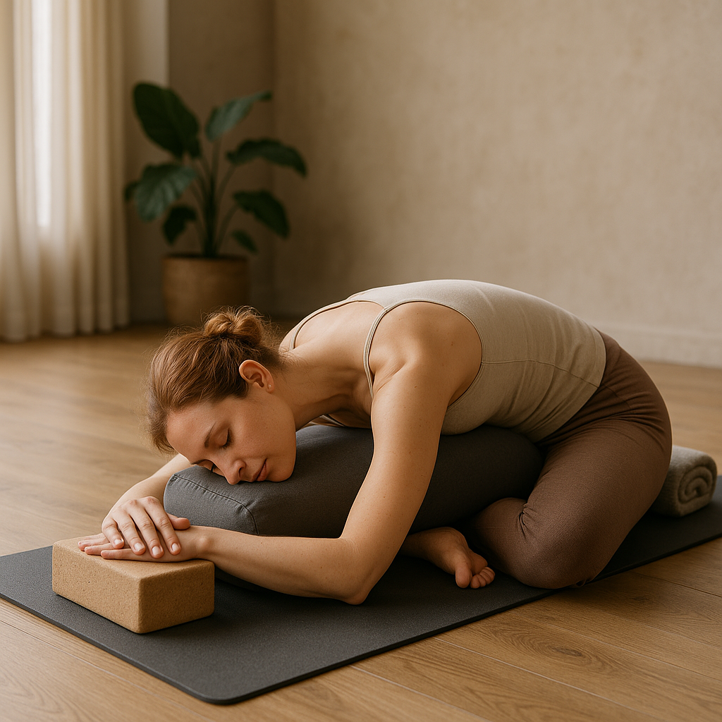 Entspannung pur: entdecke die besten yin yoga übungen für Körper und Geist - Illustration