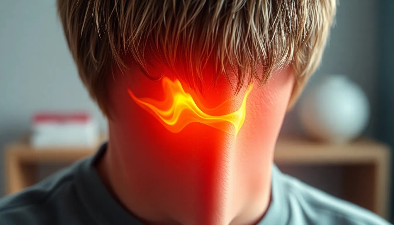 Linderung für brennende Nackenschmerzen: Ursachen und Lösungen entdecken - Illustration