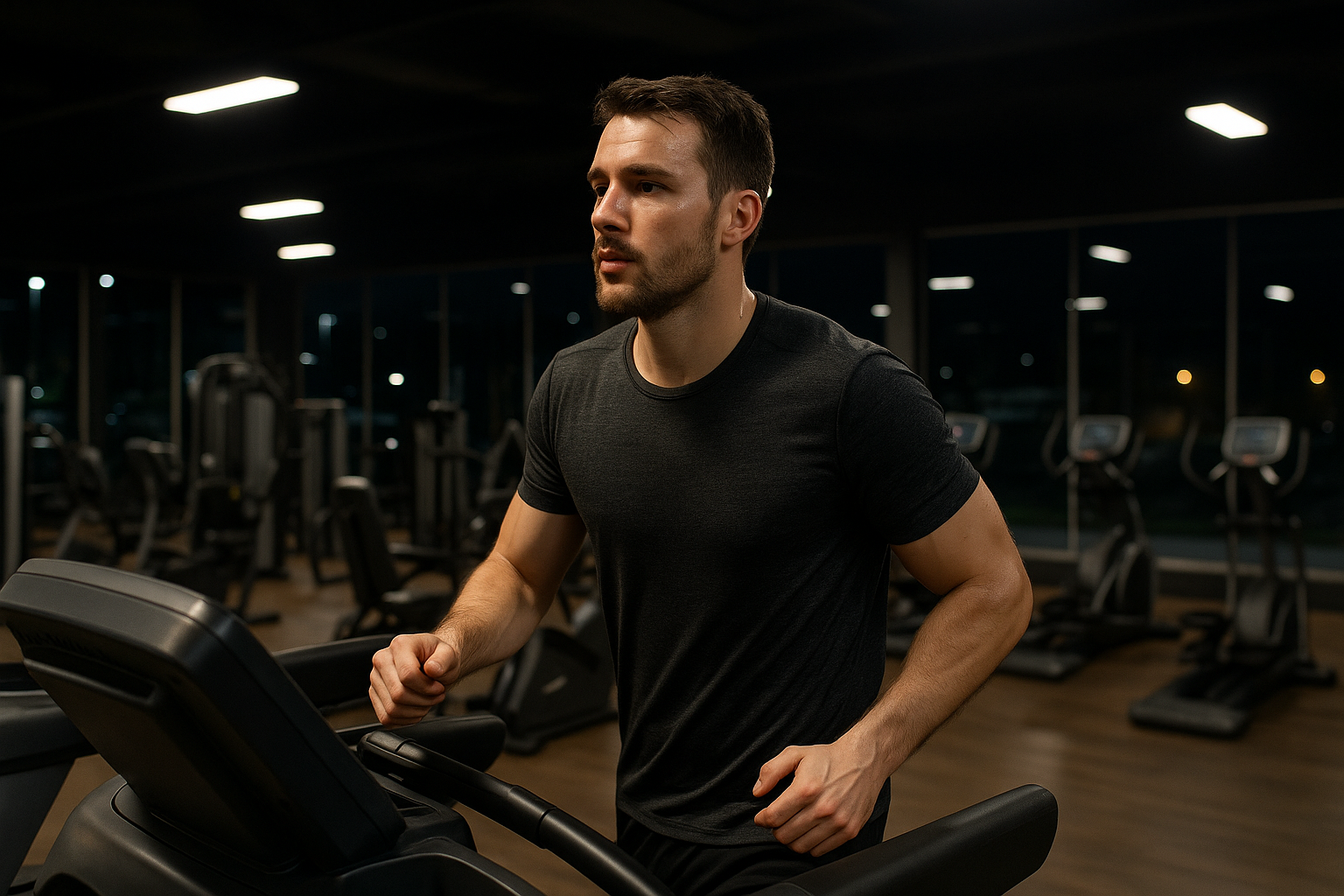 Entdecke die Freiheit: Trainiere wann immer du willst im 24/7 fitnessstudio - Illustration