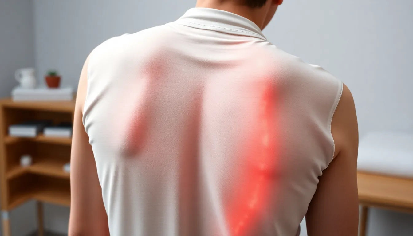 Physiotherapie als Schlüssel zur Heilung bei Bandscheibenvorfall - Illustration