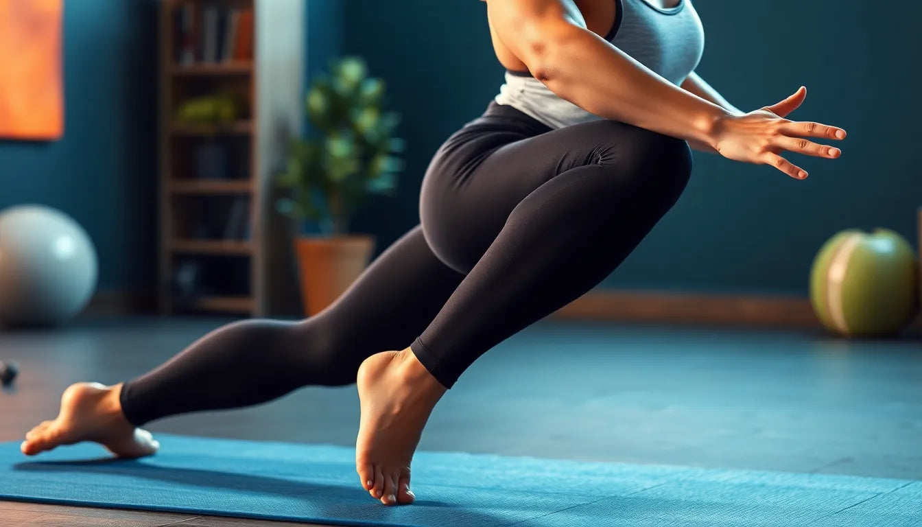 Effektive udstrækningsøvelser für Übungsleser: Flexibilität und Schmerzlinderung für die Beine - Illustration