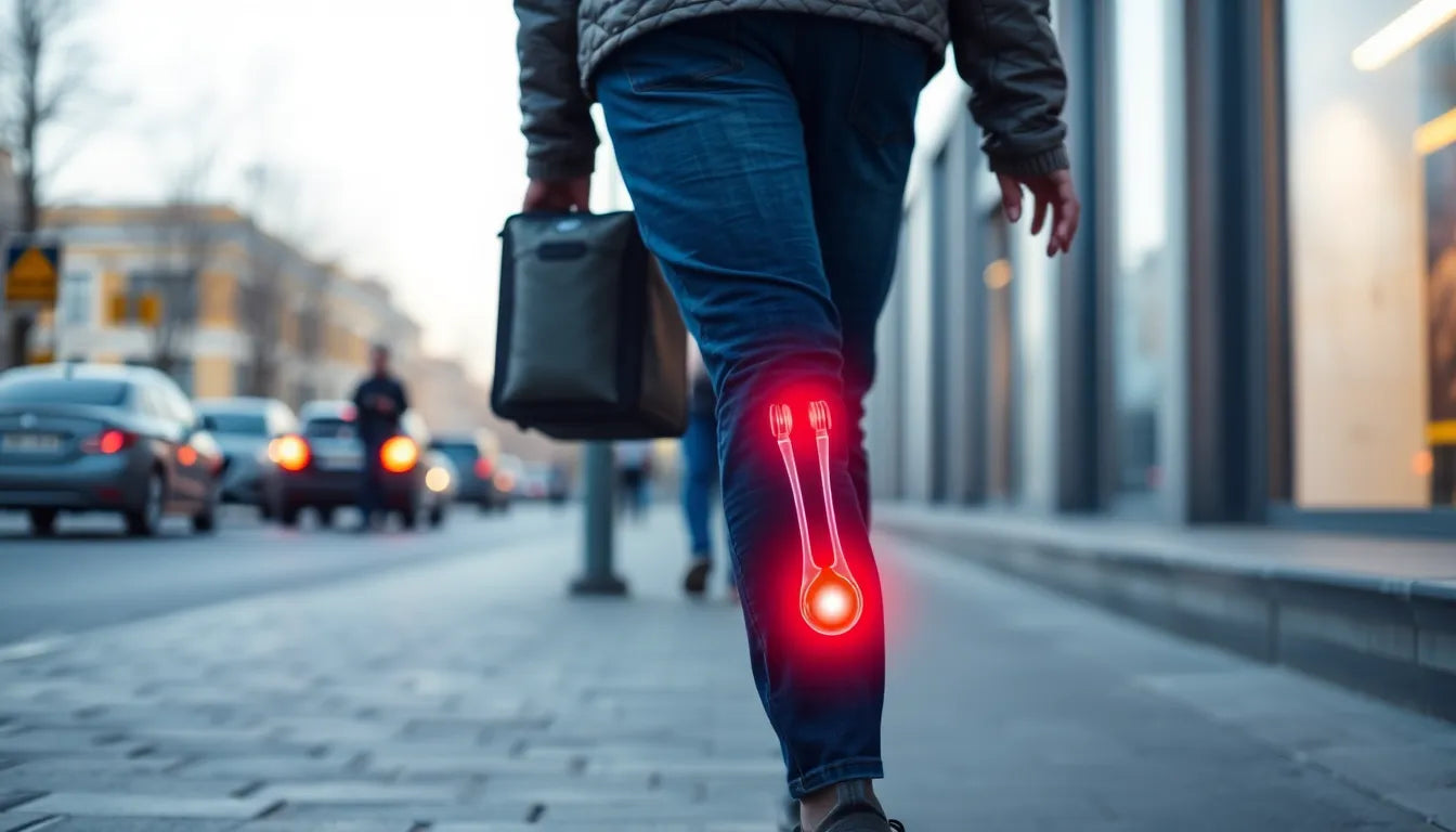 Ischiasnerv schmerzen beim gehen lindern: effektive Tipps und Tricks - Illustration