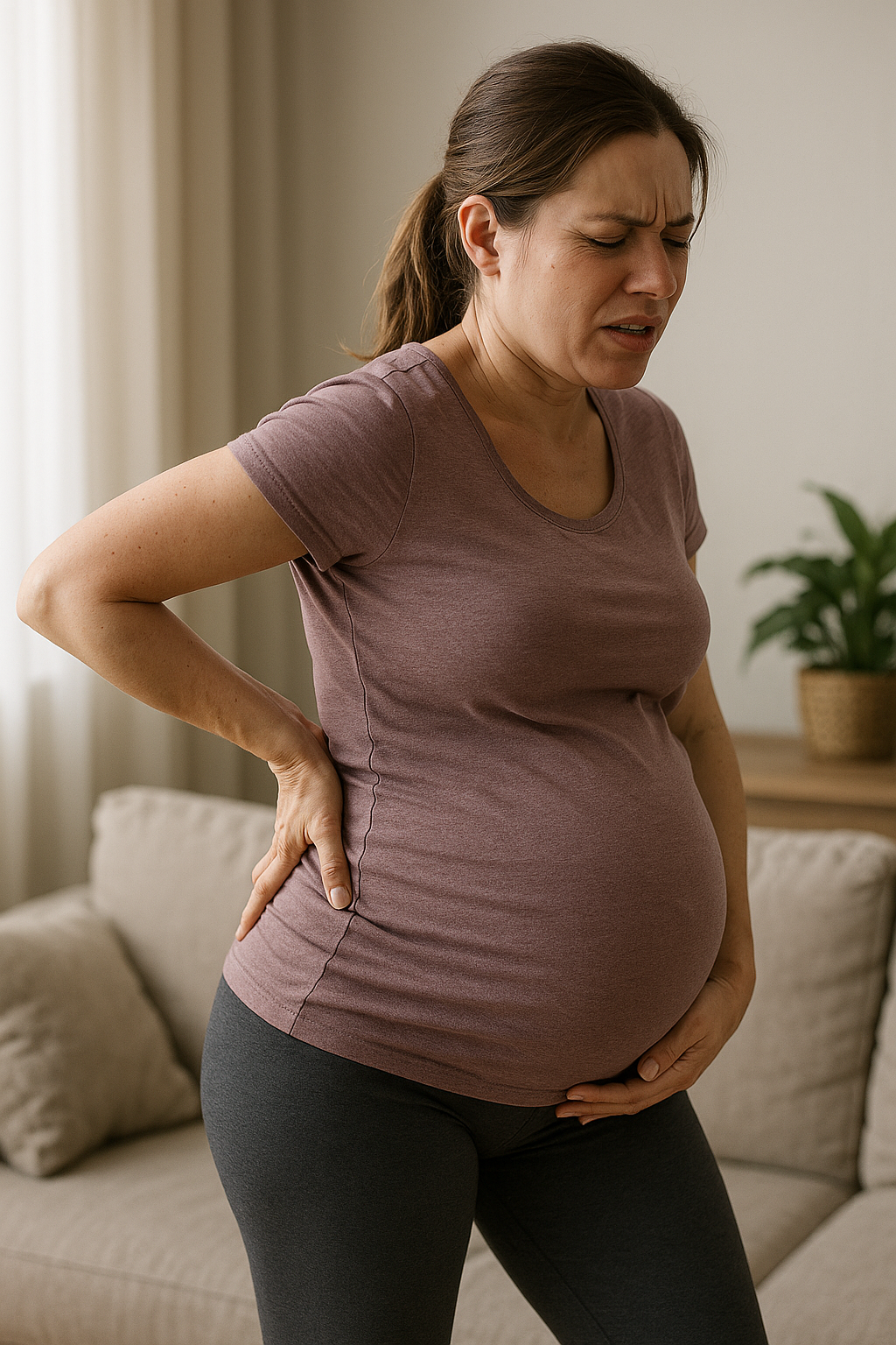 Rückenschmerzen in der Schwangerschaft: Tipps für eine schmerzfreie Zeit - Illustration