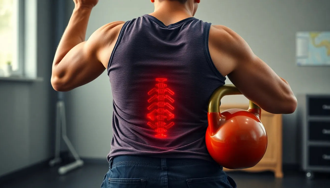 Krafttraining nach Bandscheibenvorfall: sicher zurück zur Stärke - Illustration