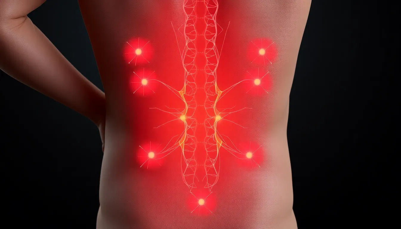 Wenn die Verdauung den Rücken trifft: linderung bei forstoppelse ondt i lænden - Illustration