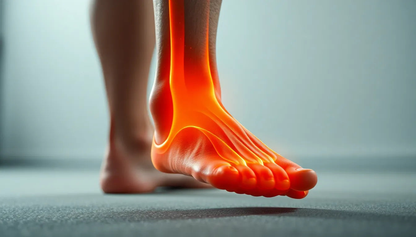 Übungsleser aufgepasst: effektive Übungen gegen einen abgesunkenen Vorfuß - Illustration