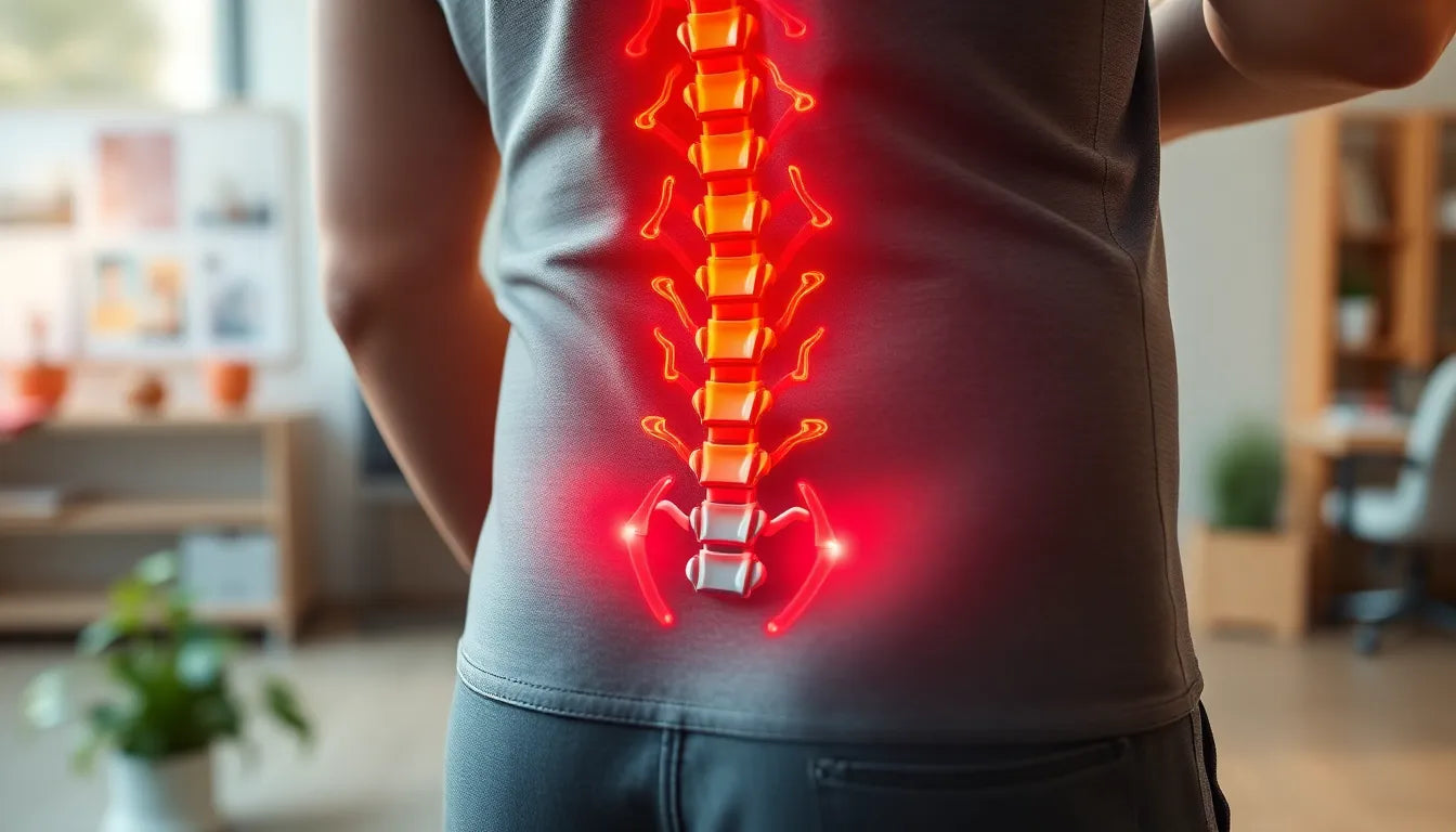 Linderung für schmerzen im unteren rücken und unterleib: effektive lösungen entdecken - Illustration