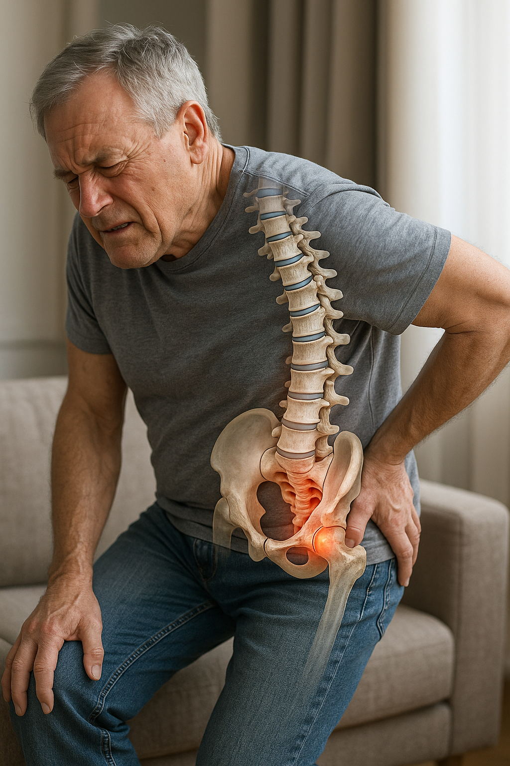 Übungsleser entdecken die ersten Anzeichen von spinalkanalstenose symptome - Illustration