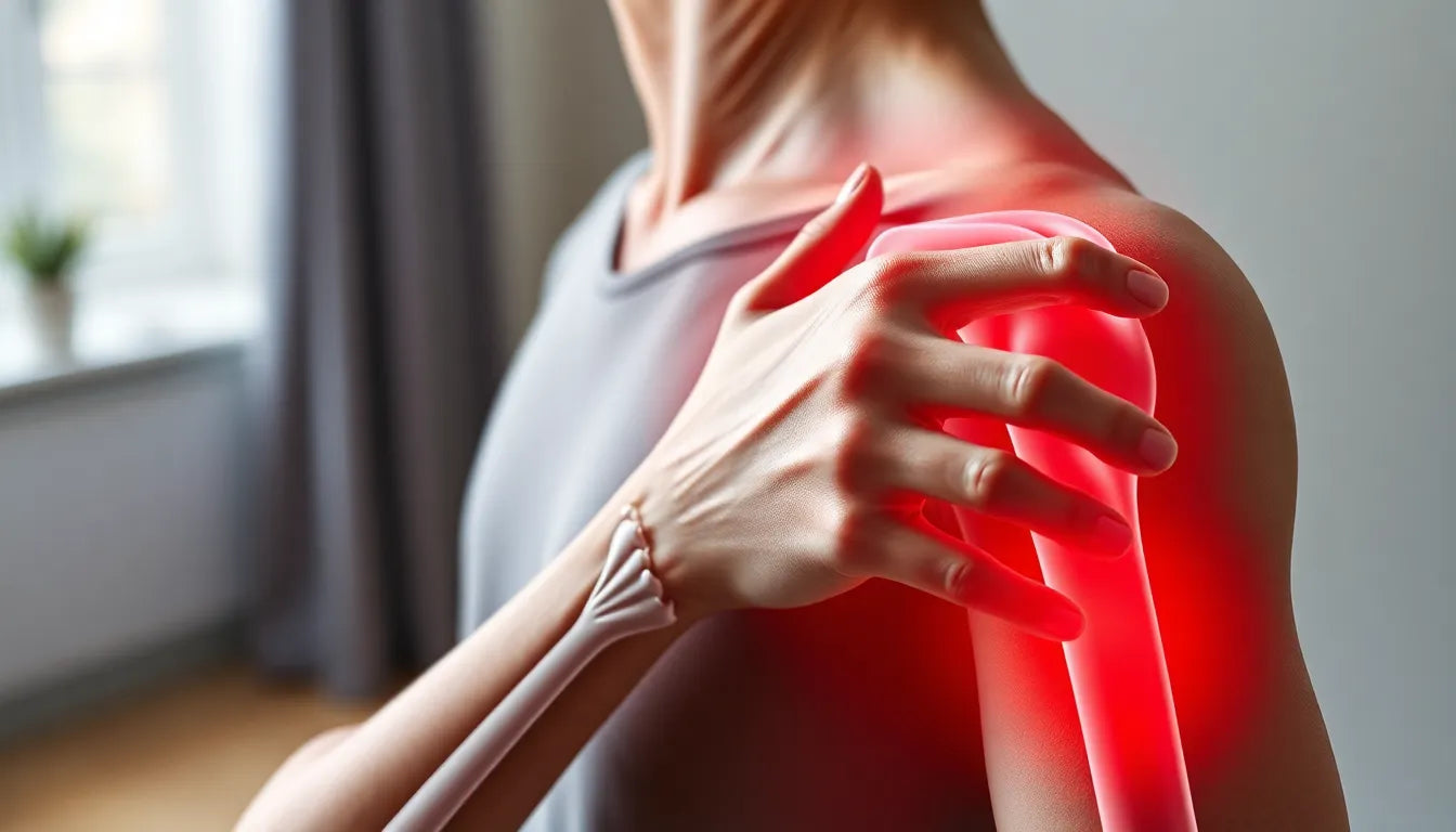 Schmerzen in der rechten Schulter und Arm verstehen und lindern - Illustration