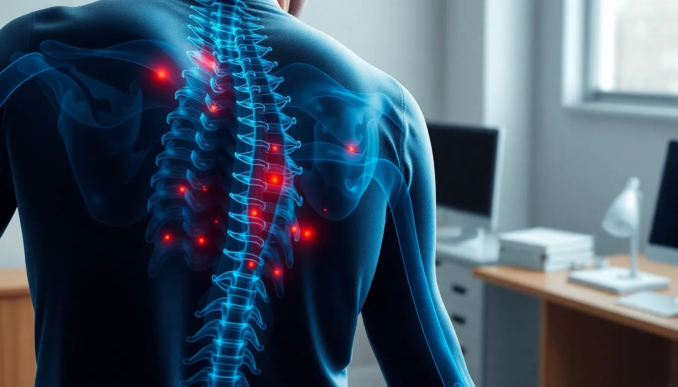 Schmerzen in der rechten Seite und im Rücken verstehen und lindern - Illustration