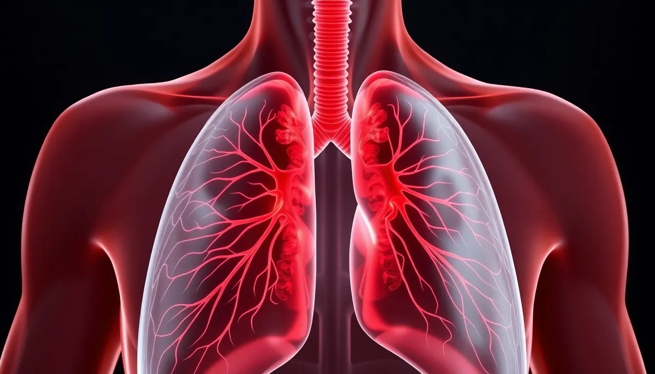 Rückenschmerzen bei Lungenentzündung: die versteckte Verbindung entdecken - Illustration
