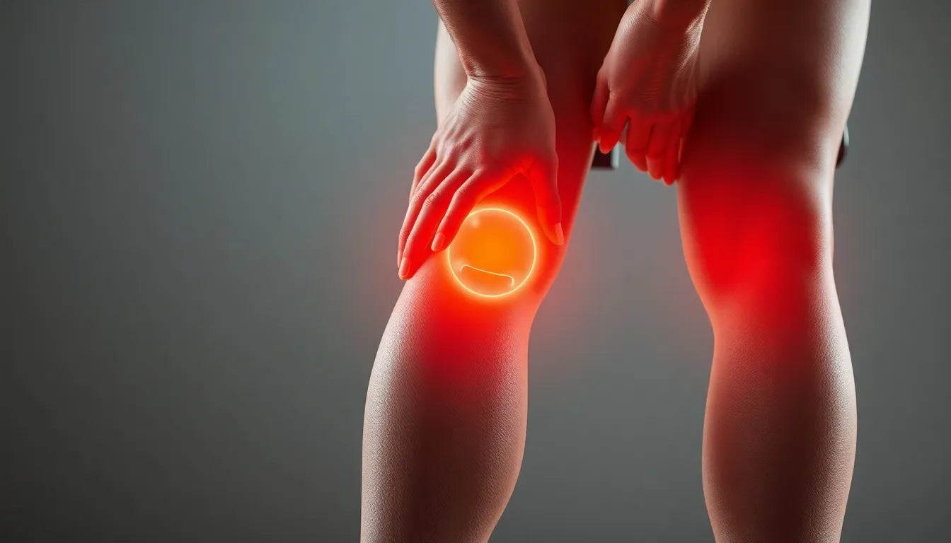 Schmerzen im knie beim beugen verstehen und lindern - Illustration