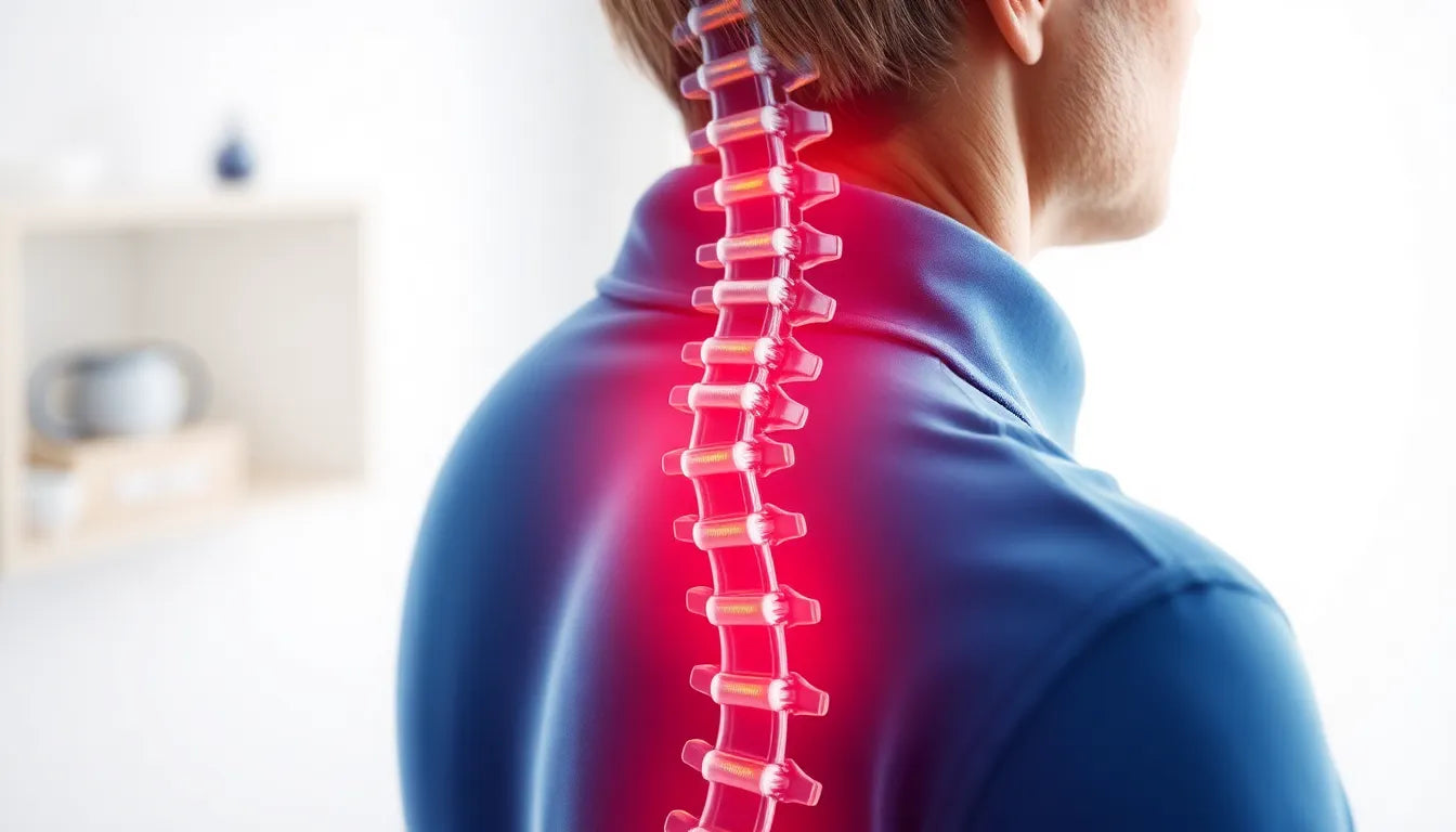 Chiropraktiker als Schlüssel zur Linderung von Bandscheibenvorfällen - Illustration