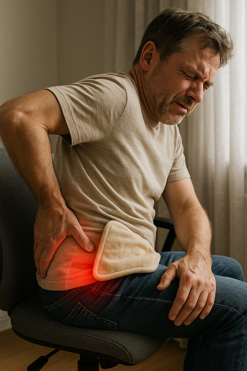 Linderung für schmerzen in der linken Seite des unteren Rückens und des Gesäßes: Tipps und Lösungen - Illustration