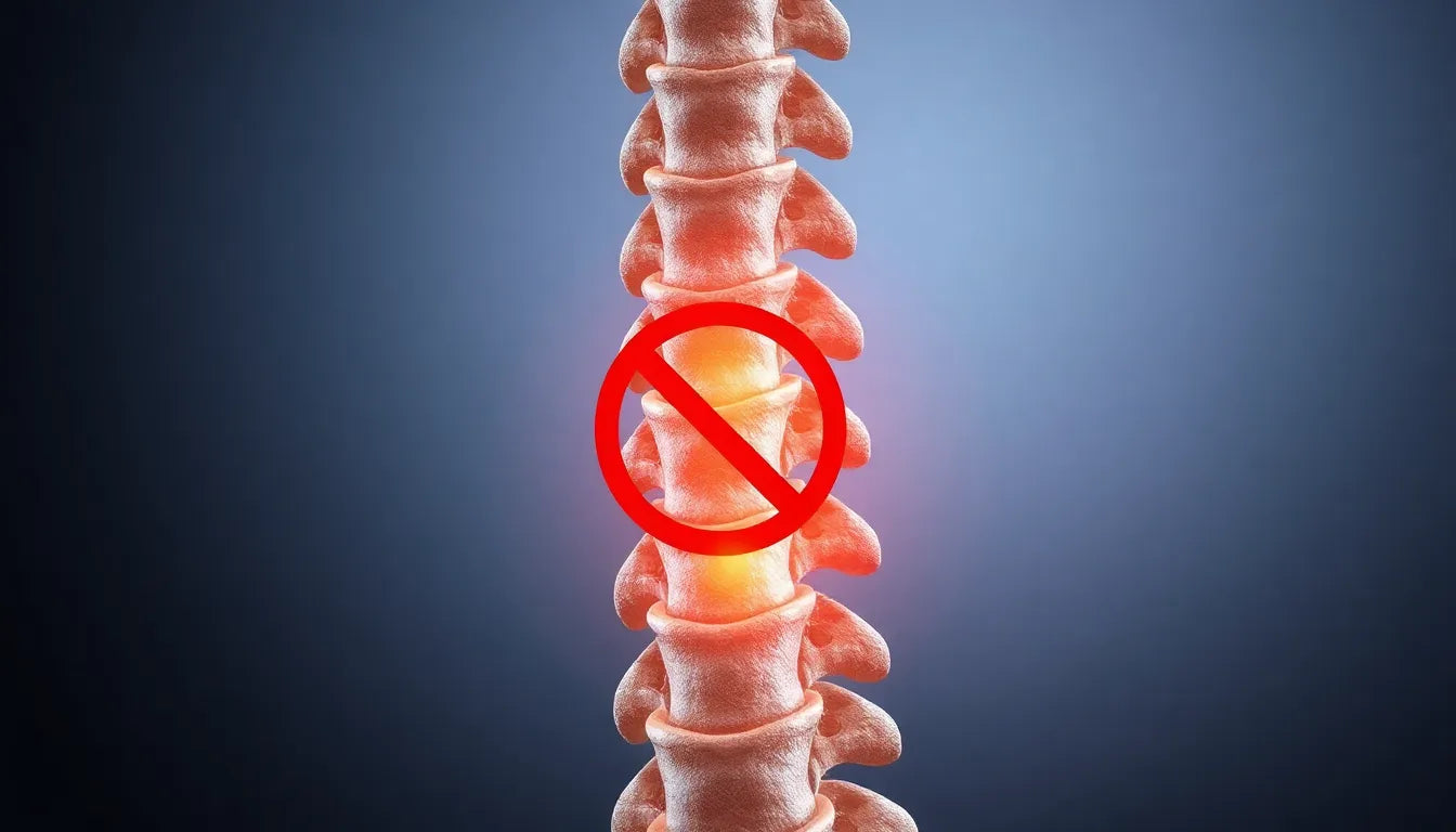 Spondylose der halswirbelsäule verstehen und lindern - Illustration