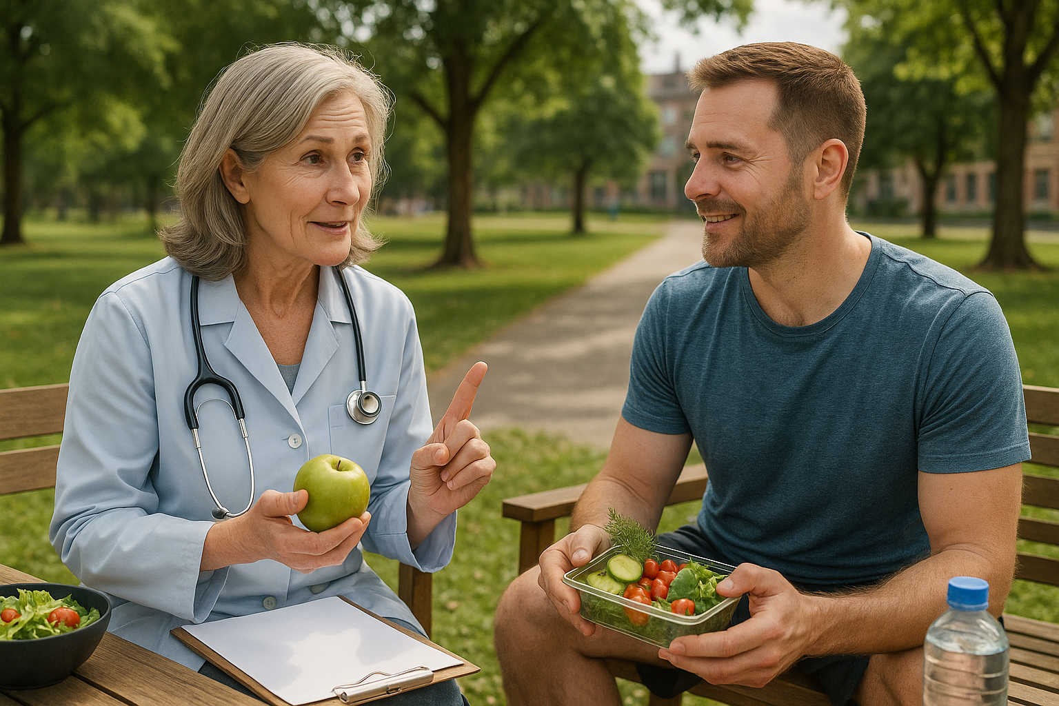 Gesundheitsförderung leicht gemacht: Tipps für ein besseres Leben - Illustration