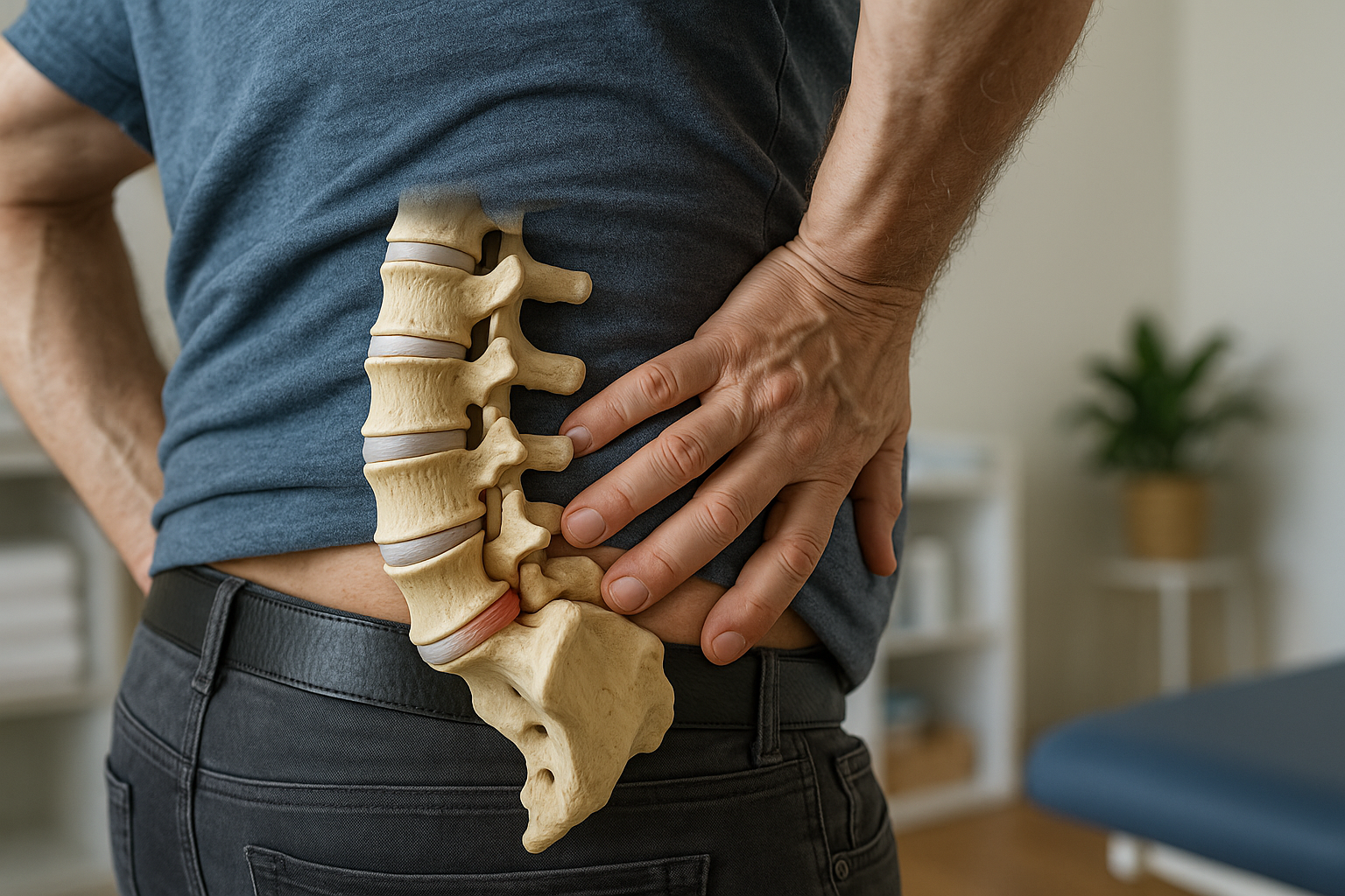 Linderung bei bandscheibenprotrusion L5/S1: Wege zu einem schmerzfreien Alltag - Illustration
