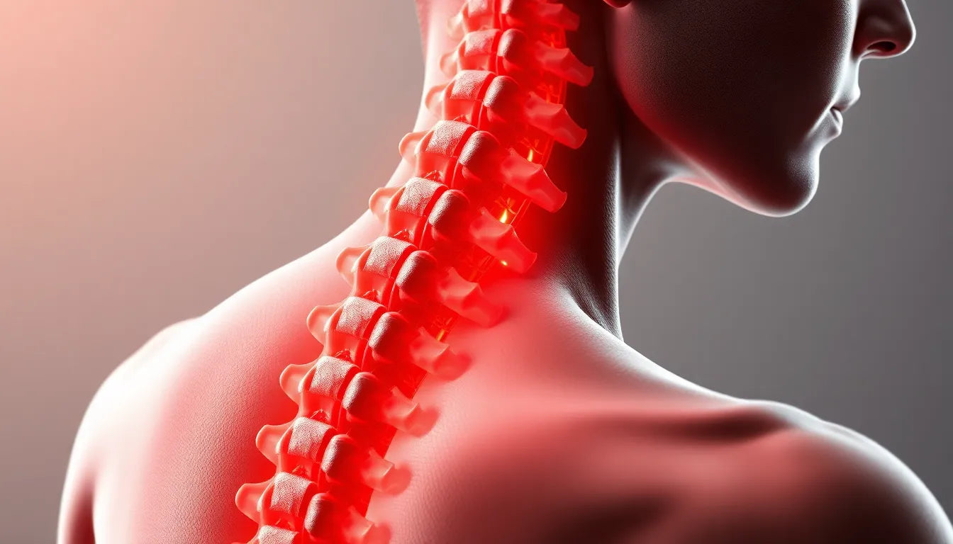 Schwindel bei HWS-Bandscheibenvorfall: Ursachen und Lösungen entdecken - Illustration