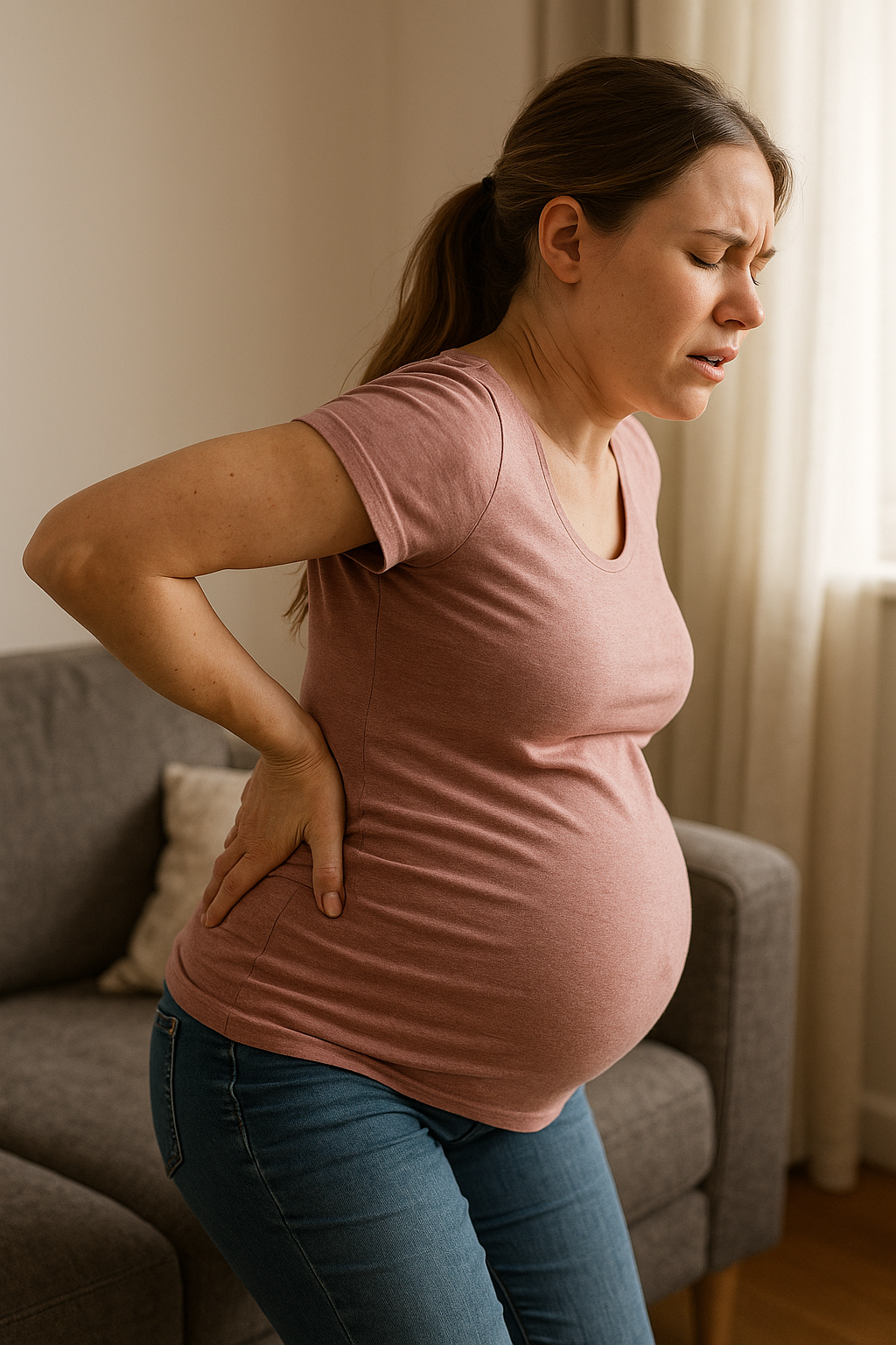 Sanfte Lösungen für Rückenschmerzen zu Beginn der Schwangerschaft - Illustration