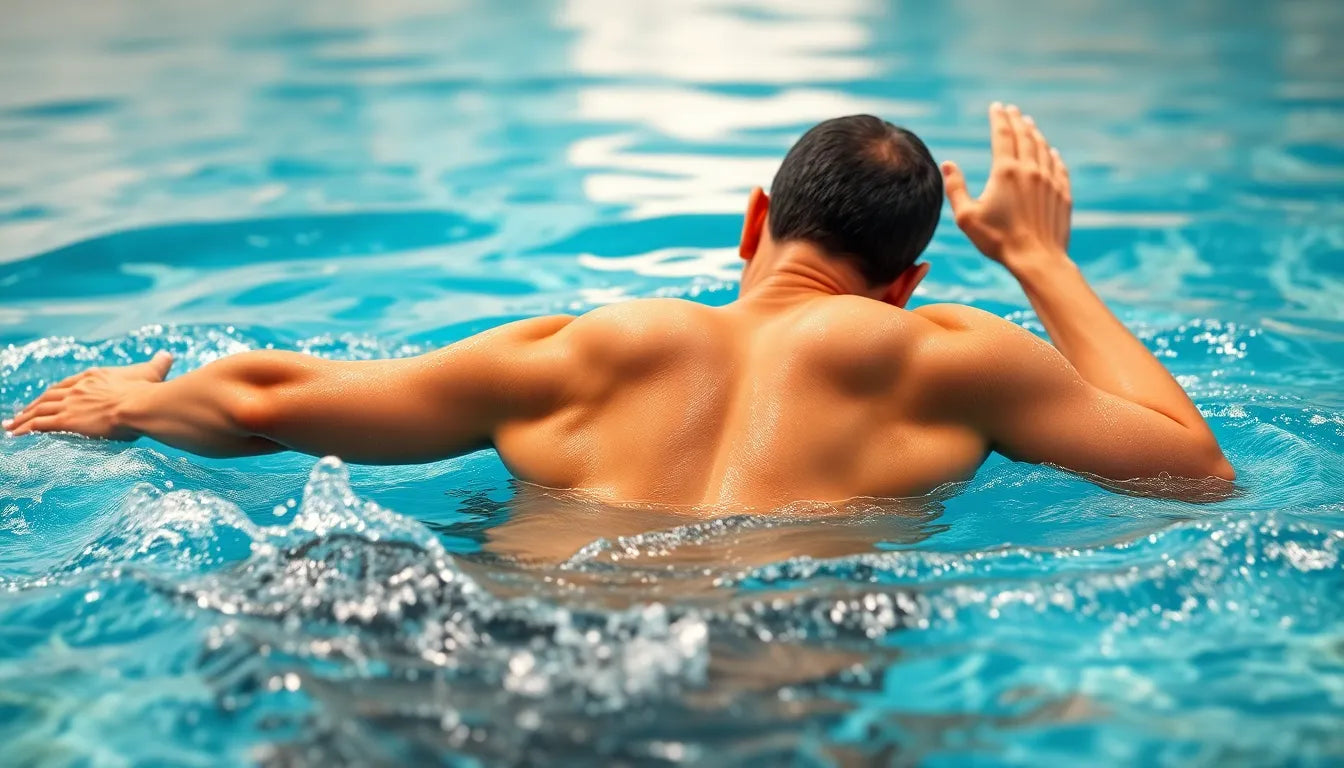 Schwimmen gegen rückenschmerzen: so lindert wasser die lendenwirbelbeschwerden - Illustration