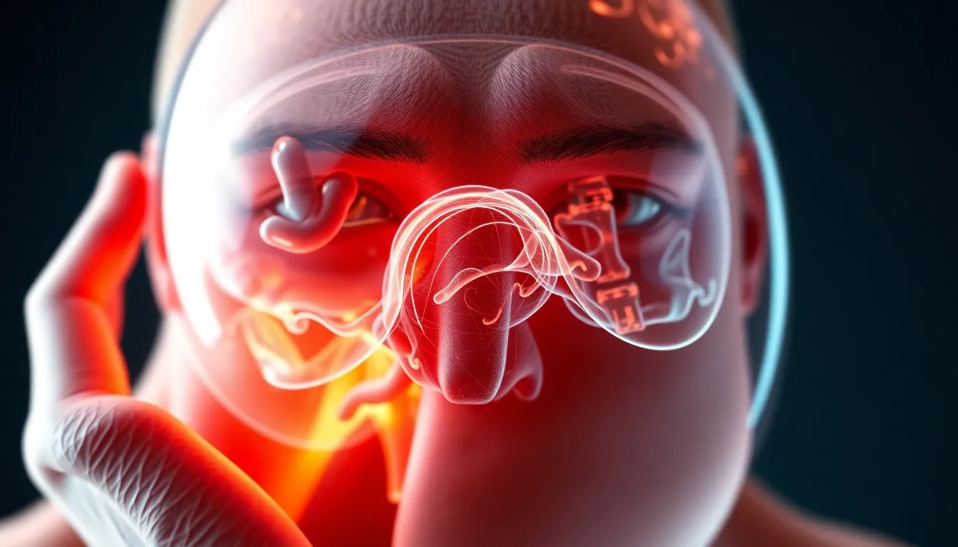 Kopf hoch: Wege aus dem Schmerzkarussell von Nacken, Übelkeit und Kopfschmerz - Illustration