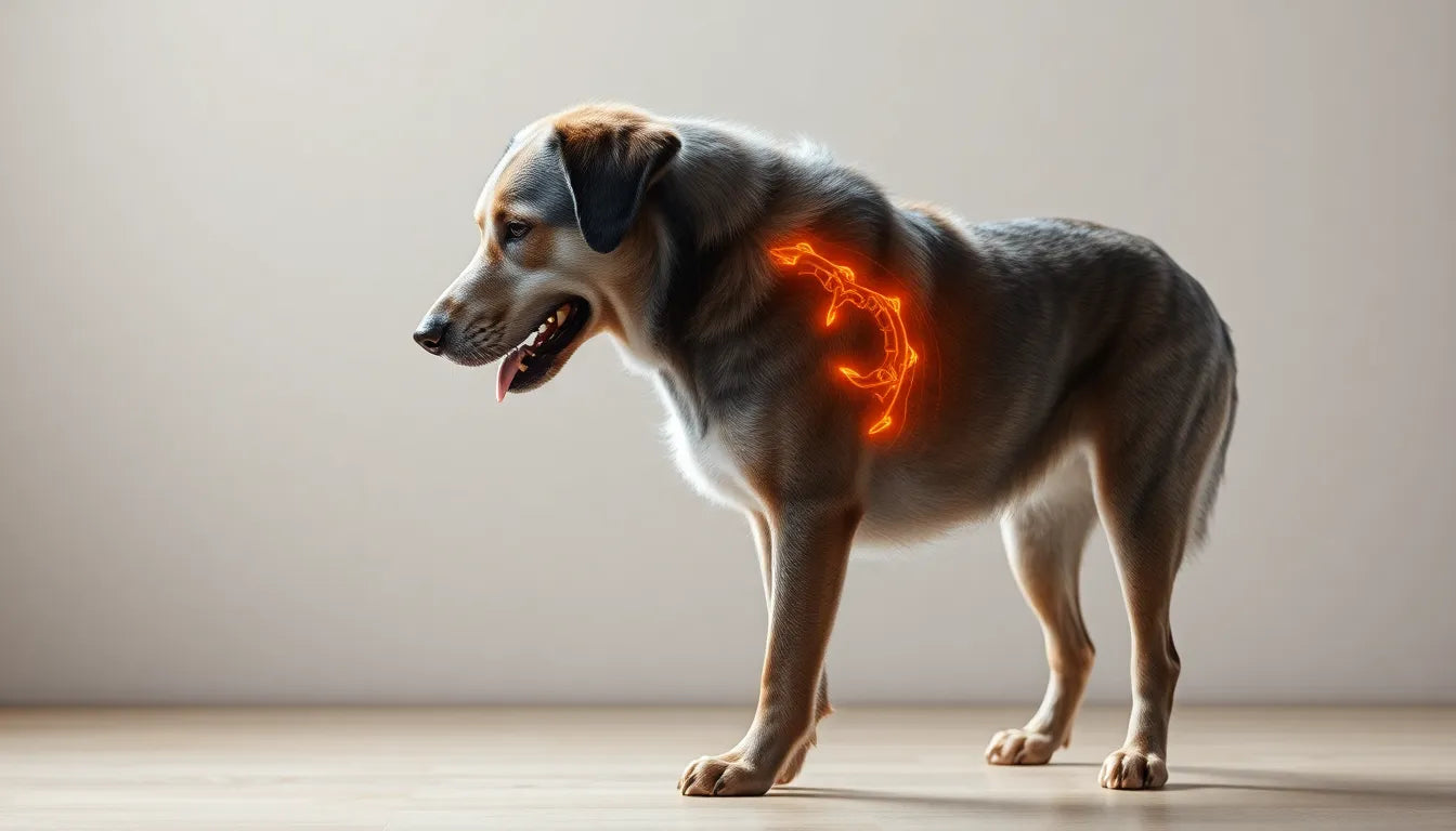 Spondylose beim Hund: effektive Behandlungsmöglichkeiten entdecken - Illustration