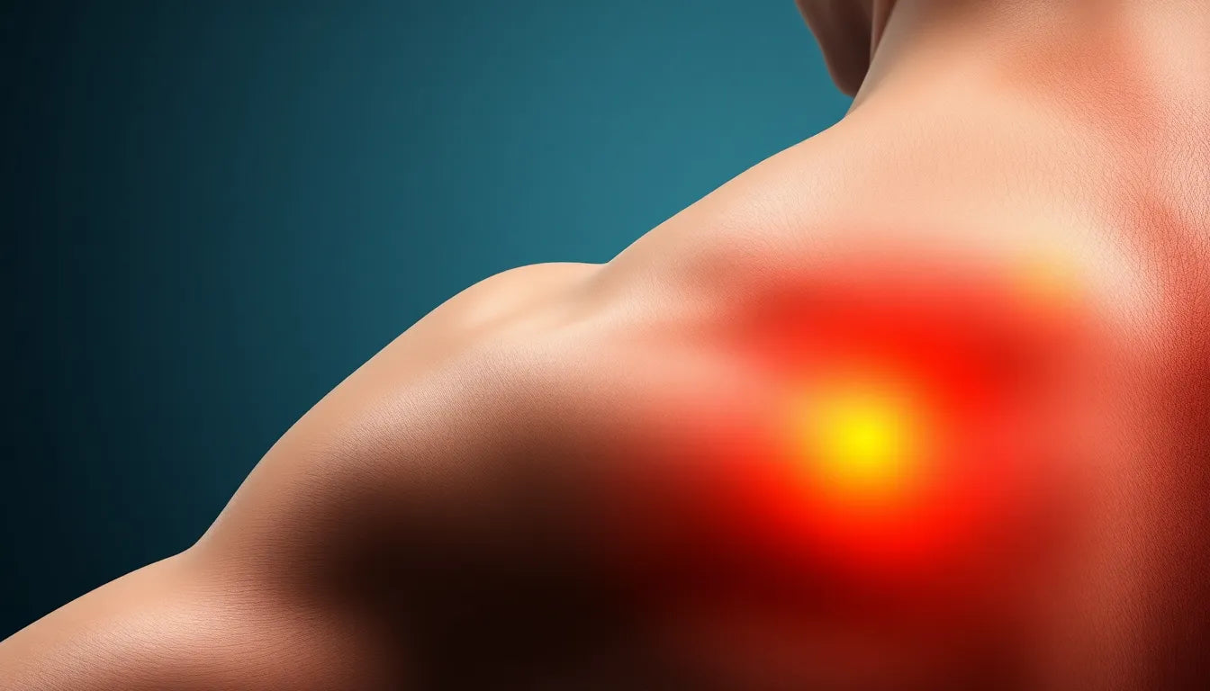 Schmerzen unter dem linken Schulterblatt: Ursachen und Lösungen entdecken - Illustration