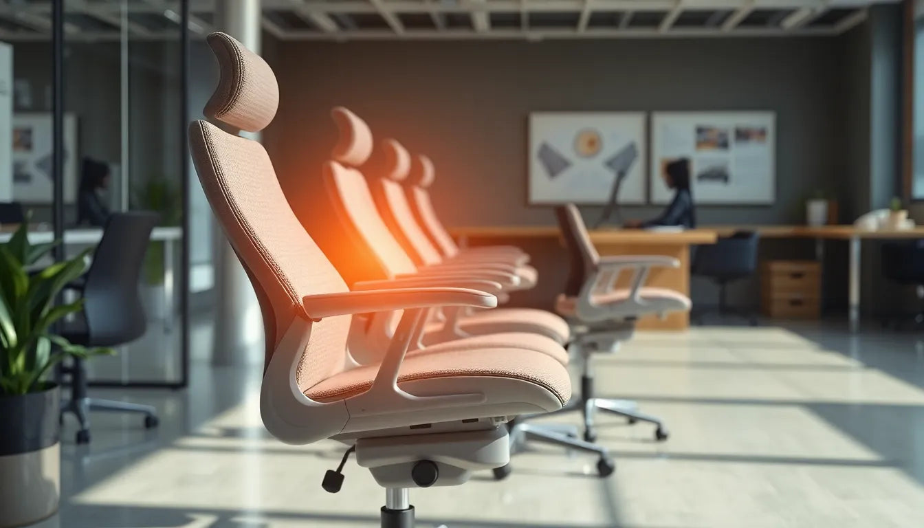 Entlastung für den Rücken: der perfekte stuhl bei bandscheibenvorfall - Illustration