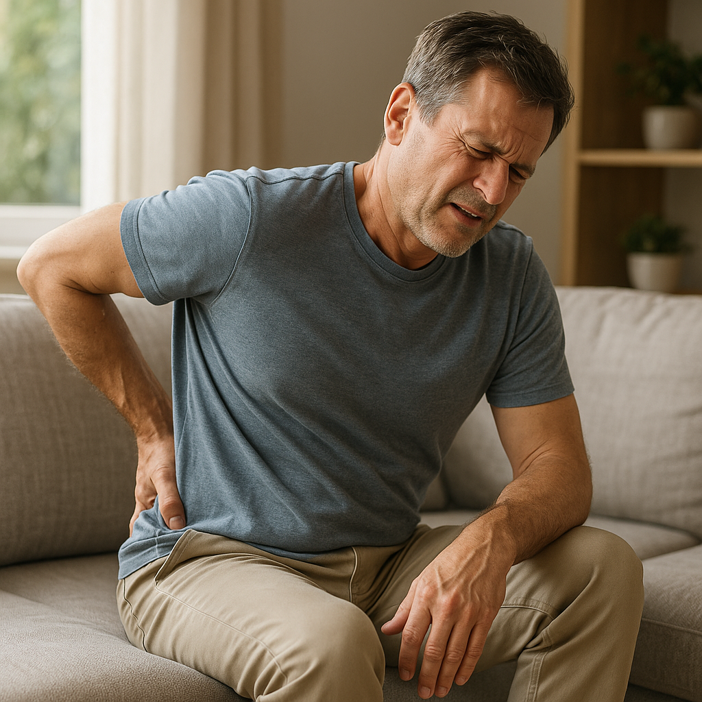 Einseitige Rückenschmerzen: Ursachen erkennen und effektiv lindern - Illustration