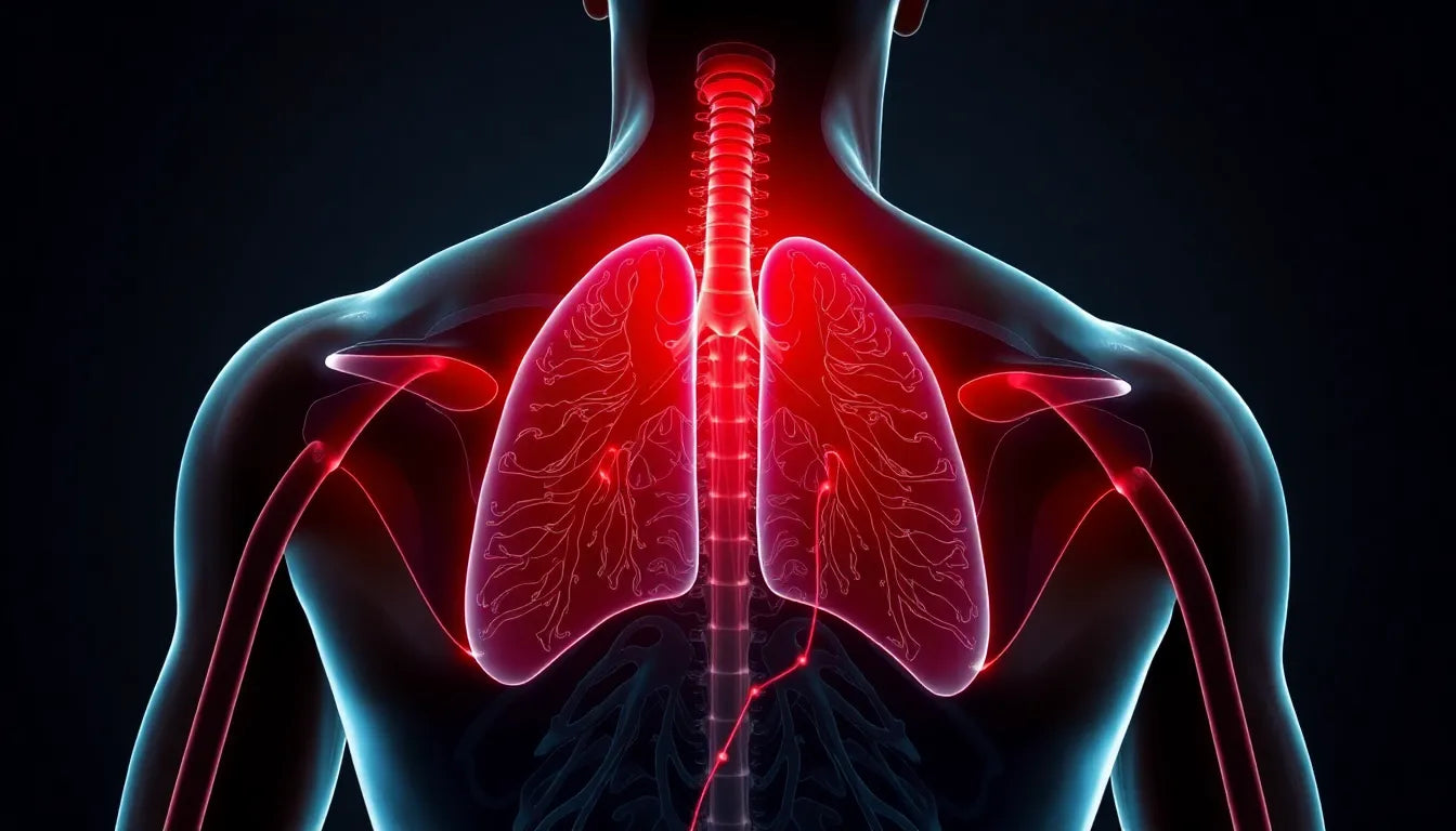 Wenn die Lunge schmerzt: was Rückenschmerzen verraten - Illustration