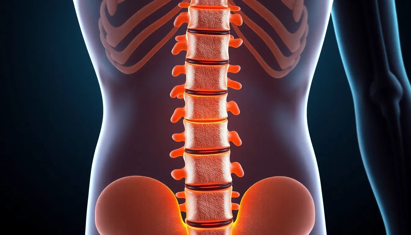 Linderung bei bandscheibenvorfall l2 l3: erkennen und handeln - Illustration