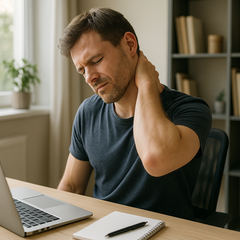Übungsleser: einfache Übungen gegen Nackenverspannung für zu Hause