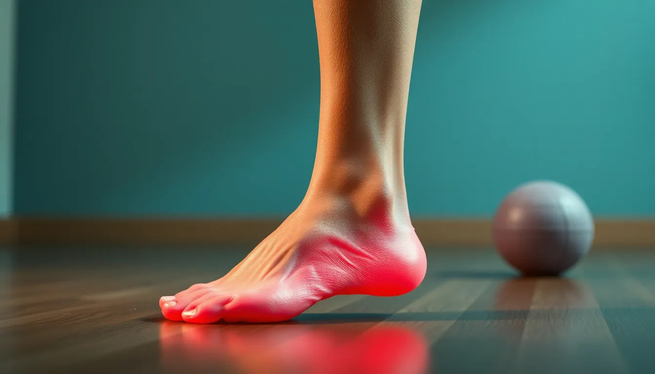 Übungsleser entdecken die besten Übungen gegen Fersensporn - Illustration