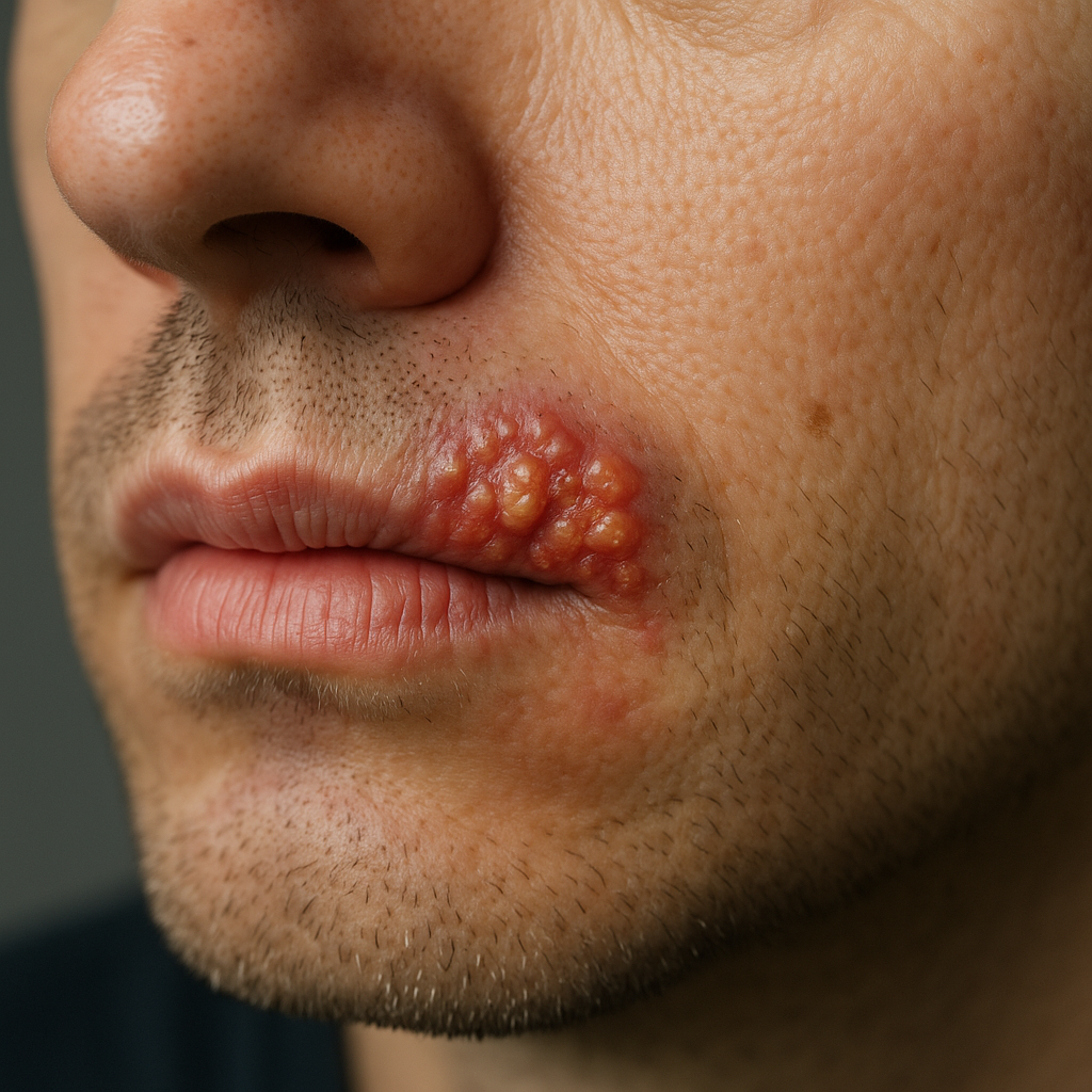 Fieberbläschen ade: Tipps zur schnellen Linderung und Vorbeugung - Illustration