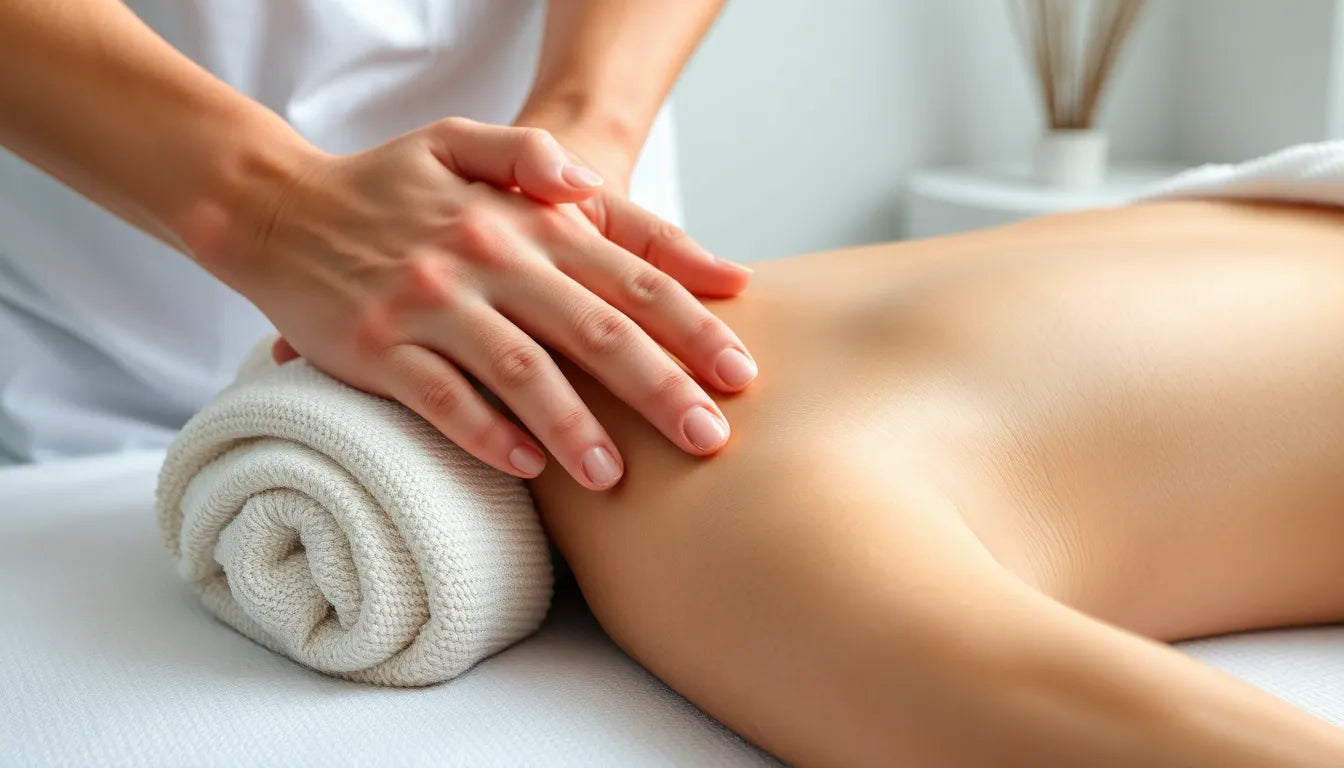 Massage bei ischias: sanfte Wege zur Schmerzlinderung entdecken - Illustration