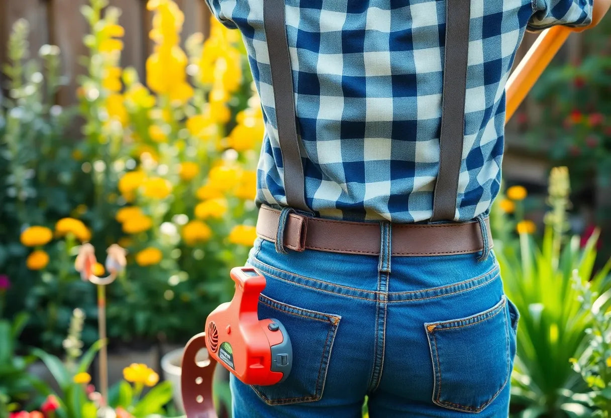 Gartenarbeit leicht gemacht: rückenschonend und effektiv - Illustration