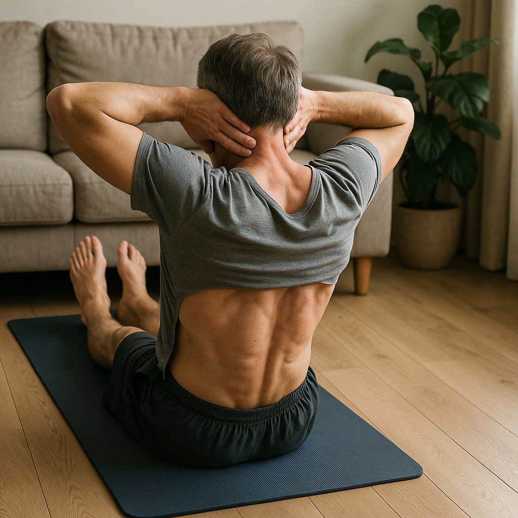 Rückentraining zuhause: die besten Übungen für Übungsleser, um Schmerzen zu lindern - Illustration