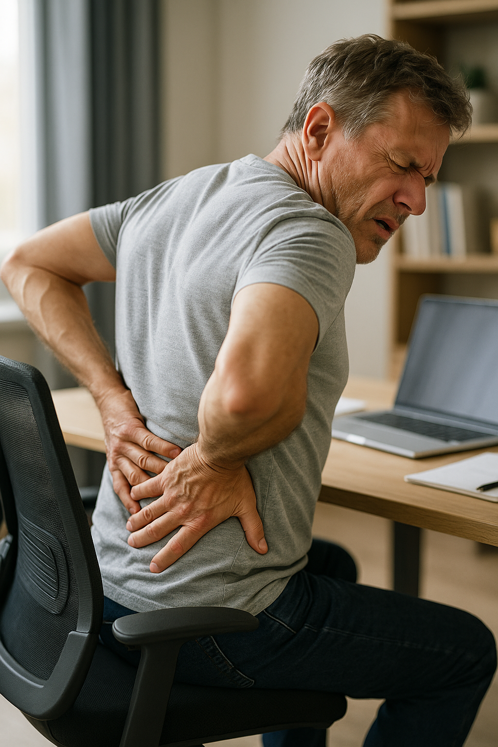 Finden Sie die Ursachen und Lösungen für Schmerzen im unteren Rückenbereich heraus - Illustration