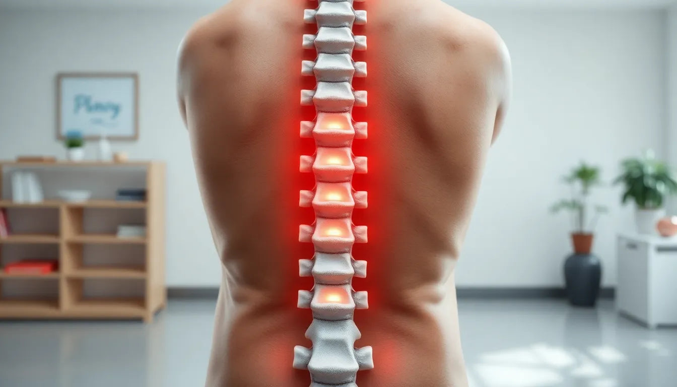 Spondylose verstehen: Ursachen, Symptome und Lösungen für ein schmerzfreies Leben - Illustration