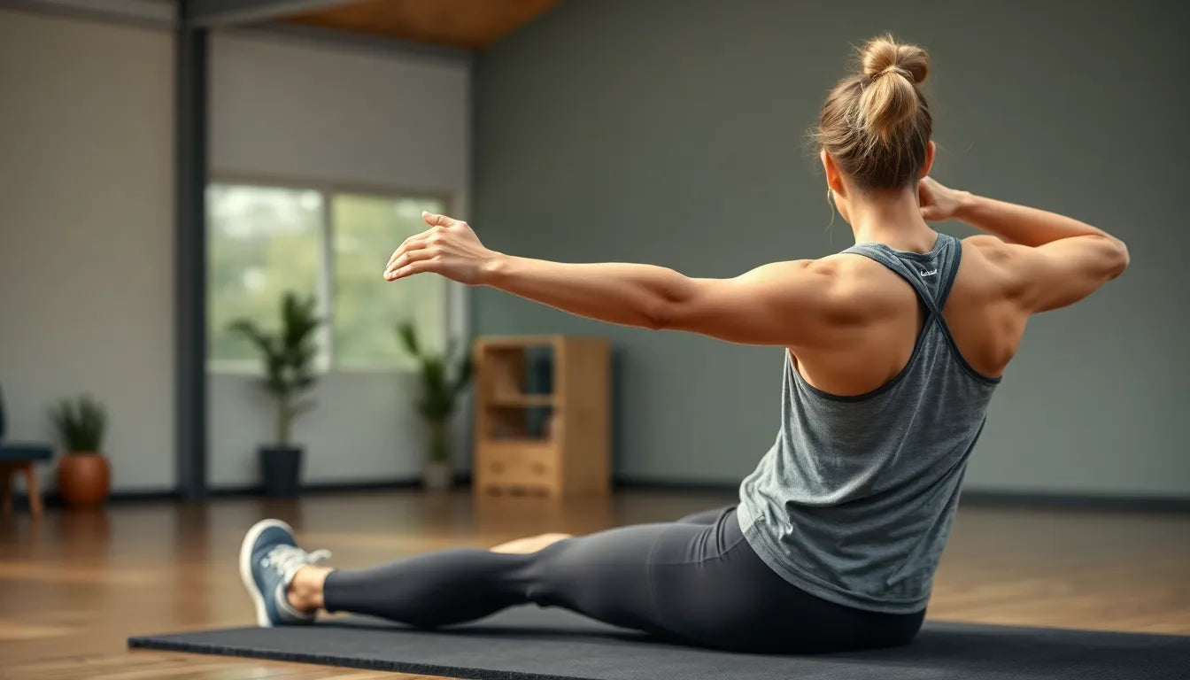 Übungsleser entdecken die besten udstrækningsøvelser für mehr smidighed - Illustration