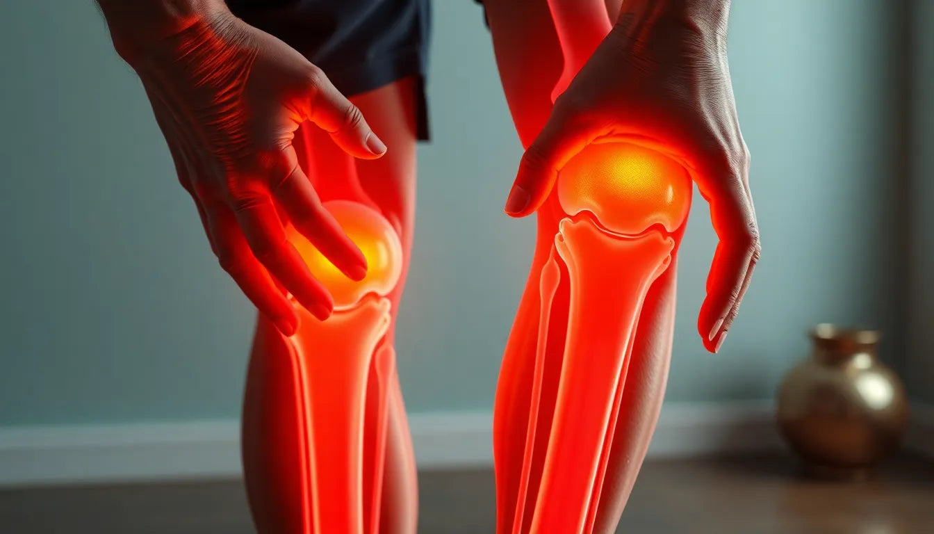 Linderung für schmerzende Knie: effektive Maßnahmen für den Alltag - Illustration